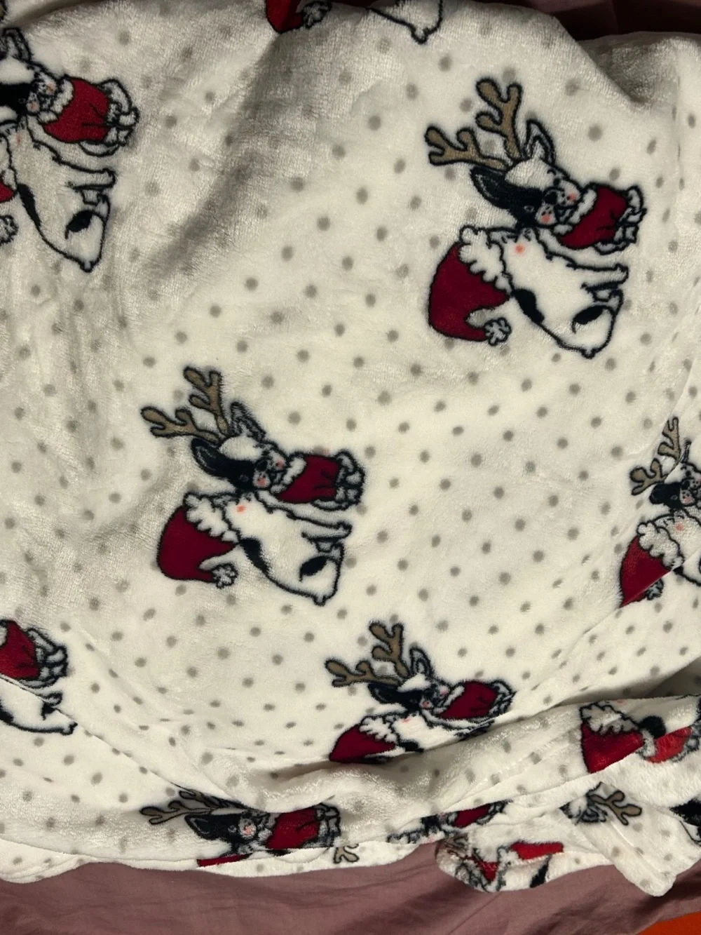 Frenchie Queen/King Christmas Blanket